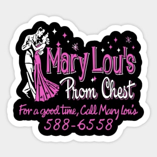 Mary Lou's Prom Chest Sticker